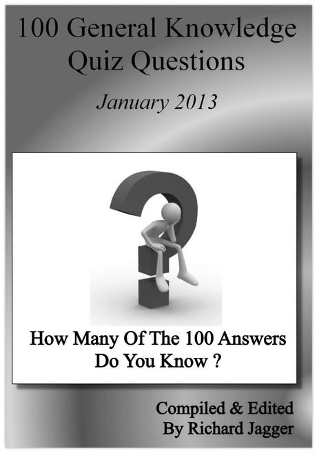 Product picture 100 General Knowledge Quiz Questions January 2013