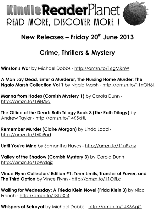Product picture Kindle Books - New Releases - 20th June 2013