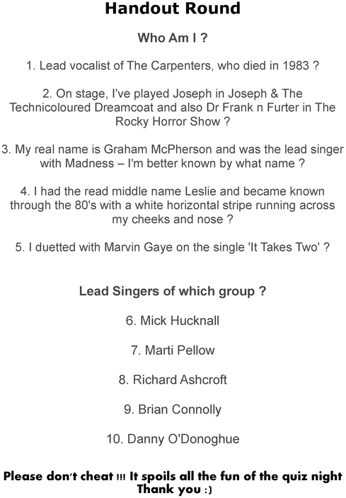 Product picture Music Quiz 2015 - Week 4