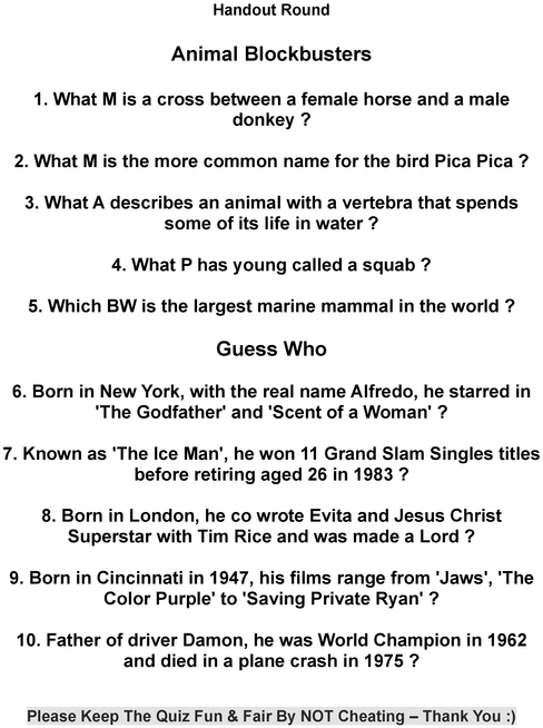 Product picture General Knowledge Quiz 2015 - Week 1