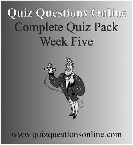 Product picture Quiz Questions Online Week Five Quiz