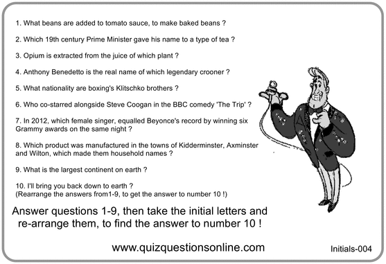 Product picture Initials 004 Handout Quiz