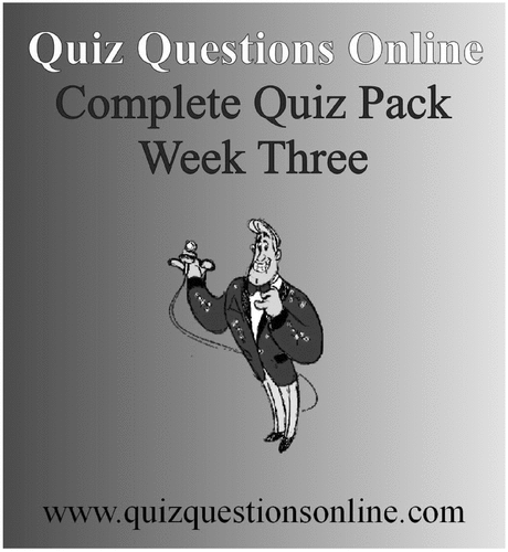 Product picture Quiz Questions Online Week Three Quiz