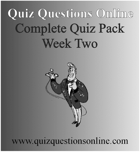 Product picture Quiz Questions Online Week Two Quiz
